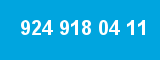 924 918 04 11 924 918 04 11